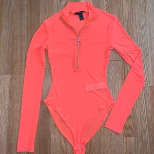 Coral sheer bodysuit